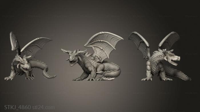 Animal figurines (Omnioji The Lost Dragon, STKJ_4860) 3D models for cnc
