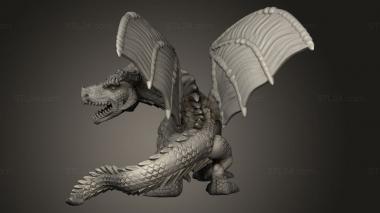 Animal figurines (Omnioji The Lost Dragon, STKJ_4860) 3D models for cnc