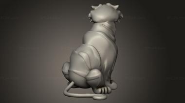 Animal figurines (Omicron Arabian Princess Jasmine Disney Tiger tail, STKJ_4862) 3D models for cnc