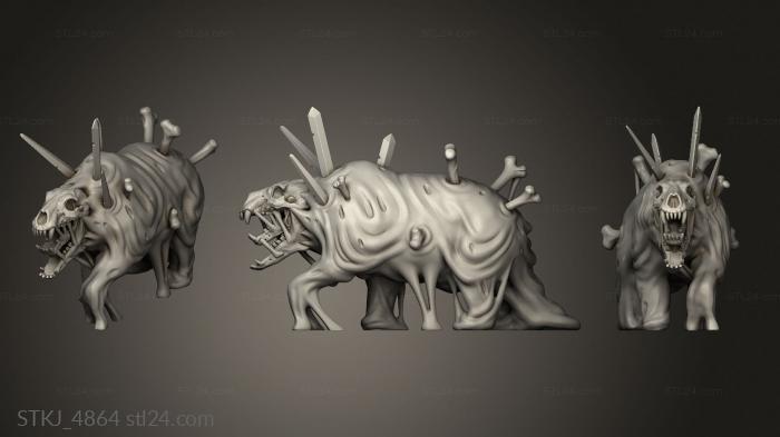 Animal figurines (Oozes VS Mimics THROWBACKS Oberon, STKJ_4864) 3D models for cnc