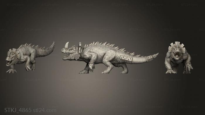 Animal figurines (OPR Saurian Dread Behemoth, STKJ_4865) 3D models for cnc