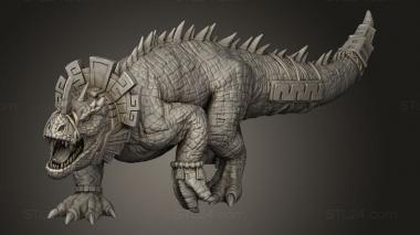 Animal figurines (OPR Saurian Dread Behemoth, STKJ_4865) 3D models for cnc