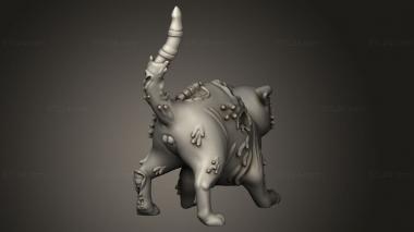 Animal figurines (Orc King Cat, STKJ_4867) 3D models for cnc