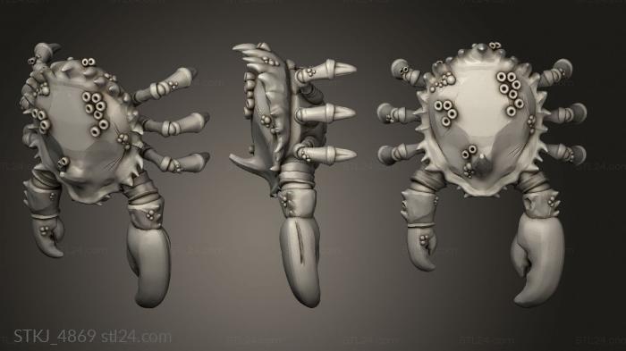 Animal figurines (Orc King Crab, STKJ_4869) 3D models for cnc