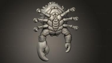 Animal figurines (Orc King Crab, STKJ_4869) 3D models for cnc