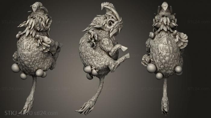 Animal figurines (Orc King Boars Feral Boars, STKJ_4870) 3D models for cnc