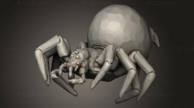 Animal figurines (Orc King Spiders Spider, STKJ_4876) 3D models for cnc