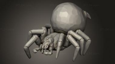 Animal figurines (Orc King Spiders Spider, STKJ_4878) 3D models for cnc