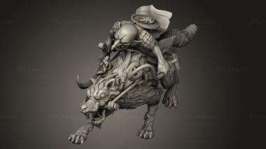 Animal figurines (Orc King Goblin Raiders Goblin Raider, STKJ_4888) 3D models for cnc