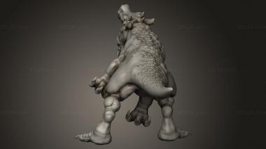 Animal figurines (Orc King Raptors Dinos, STKJ_4893) 3D models for cnc