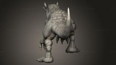 Animal figurines (Orc King Raptors Dinos, STKJ_4894) 3D models for cnc