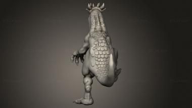 Animal figurines (Orc King Raptors Dinos, STKJ_4899) 3D models for cnc