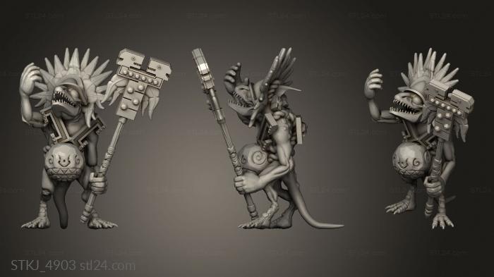 Animal figurines (Orc King Star Priest Starpriest, STKJ_4903) 3D models for cnc