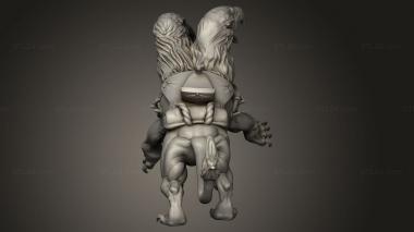 Animal figurines (Orc Demigryph, STKJ_4906) 3D models for cnc