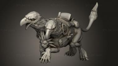 Animal figurines (Orc Demigryph, STKJ_4907) 3D models for cnc