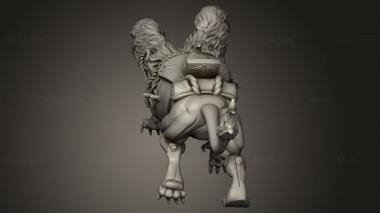 Animal figurines (Orc Demigryph, STKJ_4907) 3D models for cnc