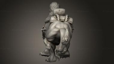 Animal figurines (Orc Demigryph, STKJ_4908) 3D models for cnc