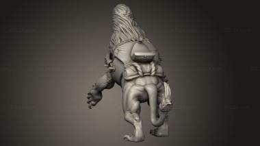 Animal figurines (Orc Demigryph, STKJ_4909) 3D models for cnc