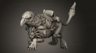 Animal figurines (Orc Demigryph, STKJ_4910) 3D models for cnc