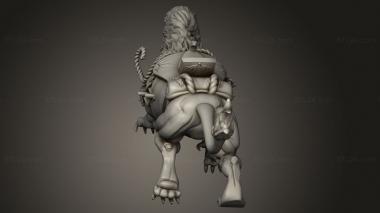 Animal figurines (Orc Demigryph, STKJ_4910) 3D models for cnc