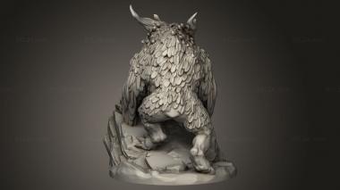 Animal figurines (Owlbeast, STKJ_4922) 3D models for cnc