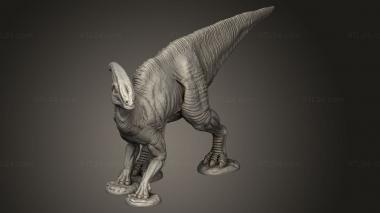 Animal figurines (Parasaurolophus Pose, STKJ_4935) 3D models for cnc