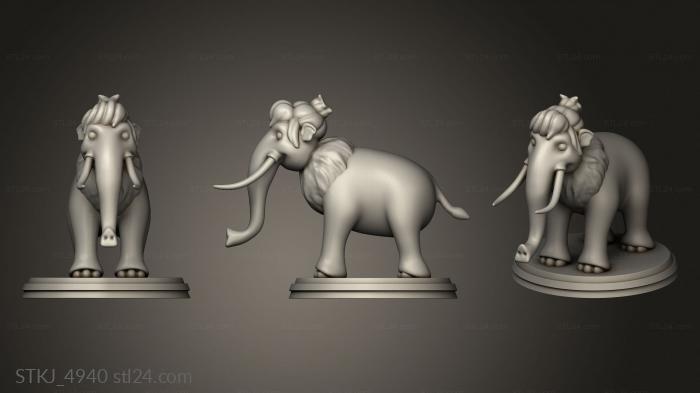 Animal figurines (Peaches, STKJ_4940) 3D models for cnc