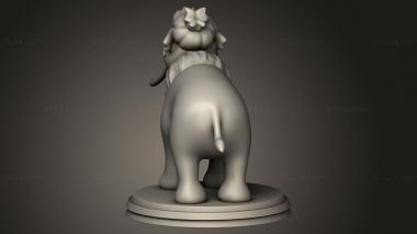 Animal figurines (Peaches, STKJ_4940) 3D models for cnc