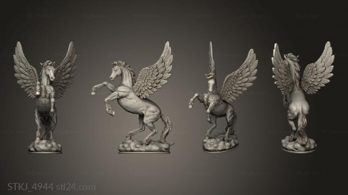 Animal figurines (Pegasus, STKJ_4944) 3D models for cnc
