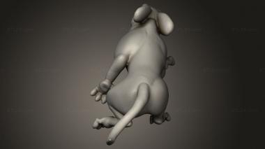 Animal figurines (Pied Piper Rat, STKJ_4954) 3D models for cnc