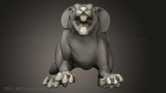 Animal figurines (Pied Piper Rat, STKJ_4955) 3D models for cnc