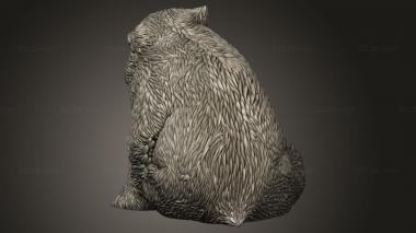 Animal figurines (Pirates Grim Waters Owlbear Collaboration Cub, STKJ_4961) 3D models for cnc