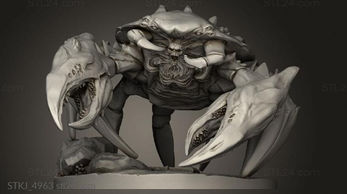Animal figurines (Pirates Grim Waters Sea Monster Crab, STKJ_4963) 3D models for cnc