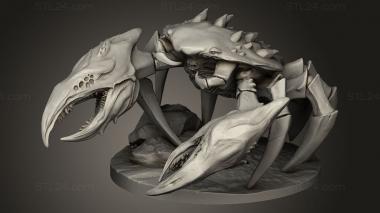 Animal figurines (Pirates Grim Waters Sea Monster Crab, STKJ_4963) 3D models for cnc