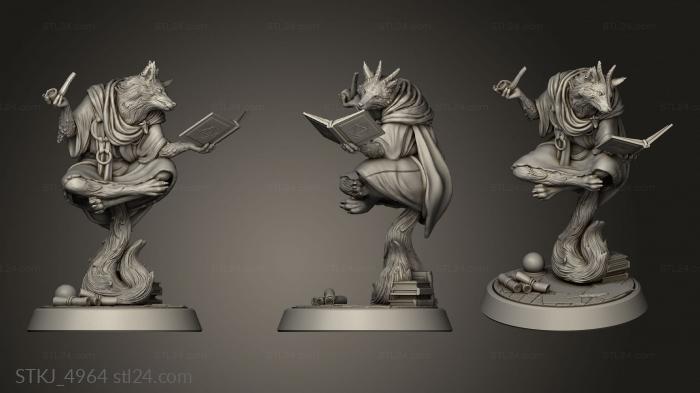 Animal figurines (Planar Cruise Arcana Daemon Arcanadaemon, STKJ_4964) 3D models for cnc