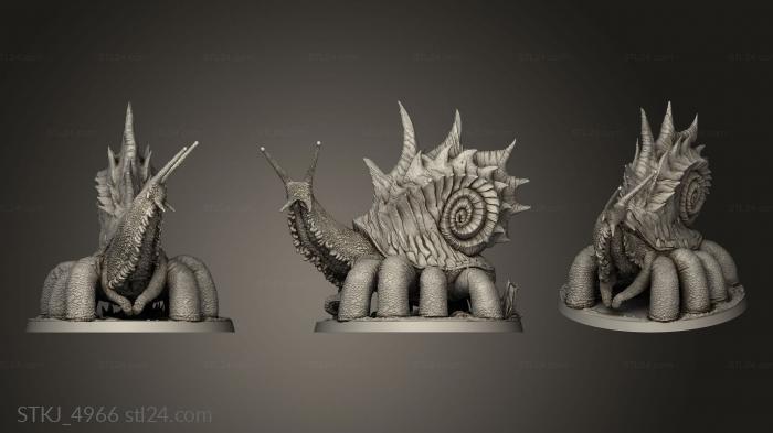 Animal figurines (Plodtrodder Snail, STKJ_4966) 3D models for cnc
