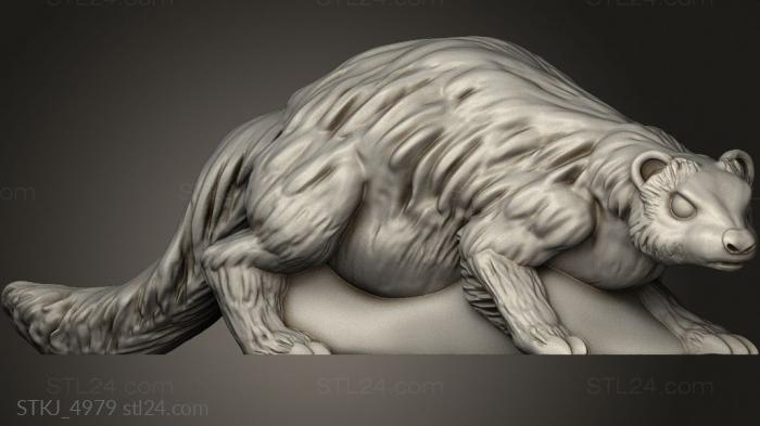 Animal figurines (Pose, STKJ_4979) 3D models for cnc