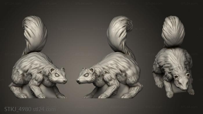 Animal figurines (Pose, STKJ_4980) 3D models for cnc