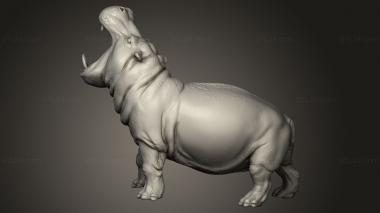 Animal figurines (potagriffmus hippo, STKJ_4984) 3D models for cnc