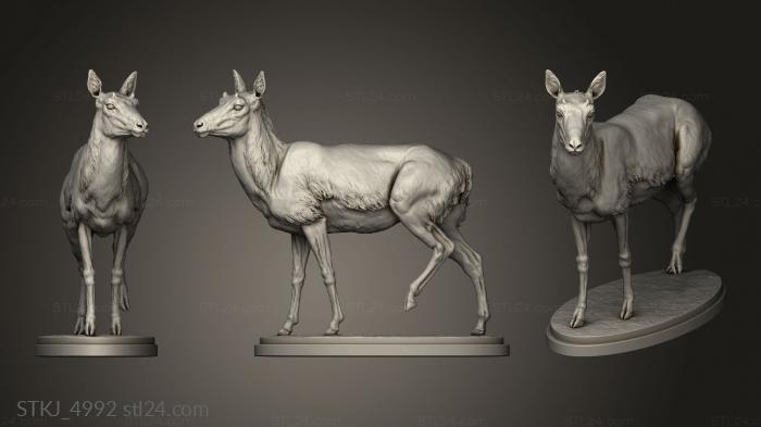 Animal figurines (Pronghorn Female, STKJ_4992) 3D models for cnc