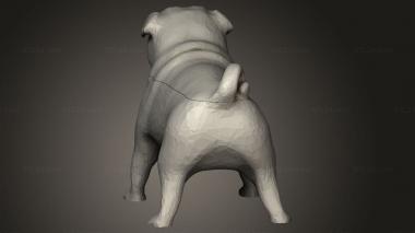 Animal figurines (Pug Both, STKJ_5002) 3D models for cnc