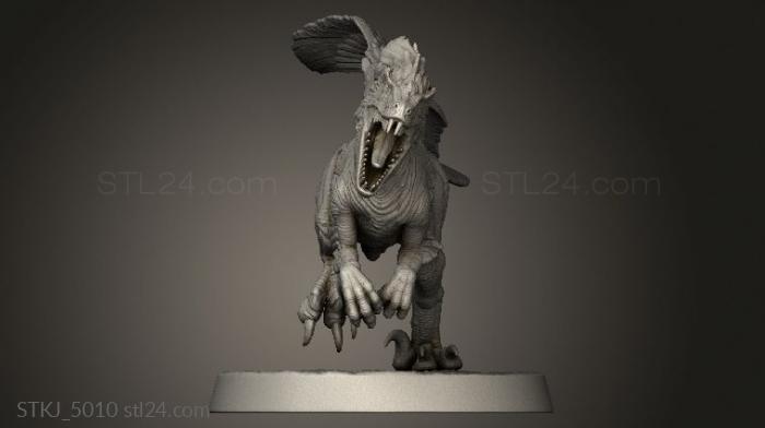 Animal figurines (Raptors Raptor, STKJ_5010) 3D models for cnc