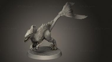 Animal figurines (Raptors Raptor, STKJ_5010) 3D models for cnc