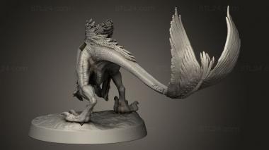 Animal figurines (Raptors Raptor Pose Base, STKJ_5011) 3D models for cnc