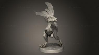 Animal figurines (Raptors Raptor, STKJ_5012) 3D models for cnc