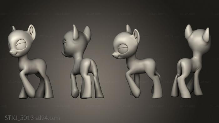 Animal figurines (Rarity Little Pony, STKJ_5013) 3D models for cnc