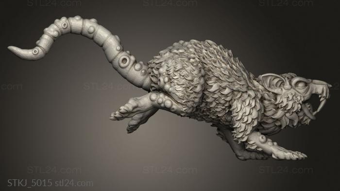 Animal figurines (GIANT RODENT, STKJ_5015) 3D models for cnc