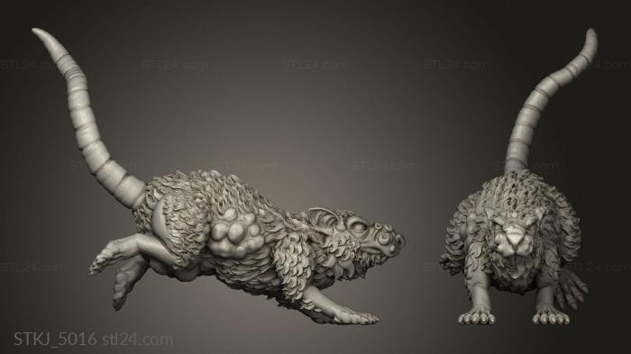Animal figurines (GIANT RODENT, STKJ_5016) 3D models for cnc