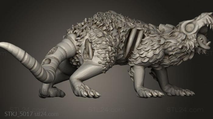 Animal figurines (GIANT RODENT, STKJ_5017) 3D models for cnc