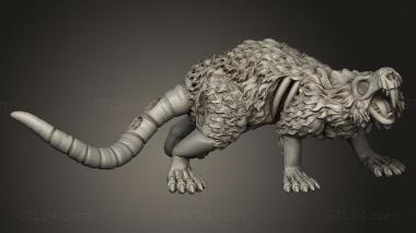 Animal figurines (GIANT RODENT, STKJ_5017) 3D models for cnc